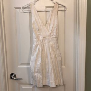 Sweet White Dress with Appliqué Detail